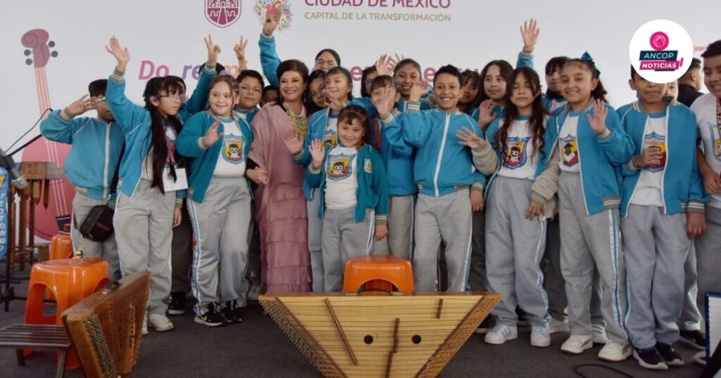 Clara Brugada impulsa el acceso a la educación musical en la CDMX