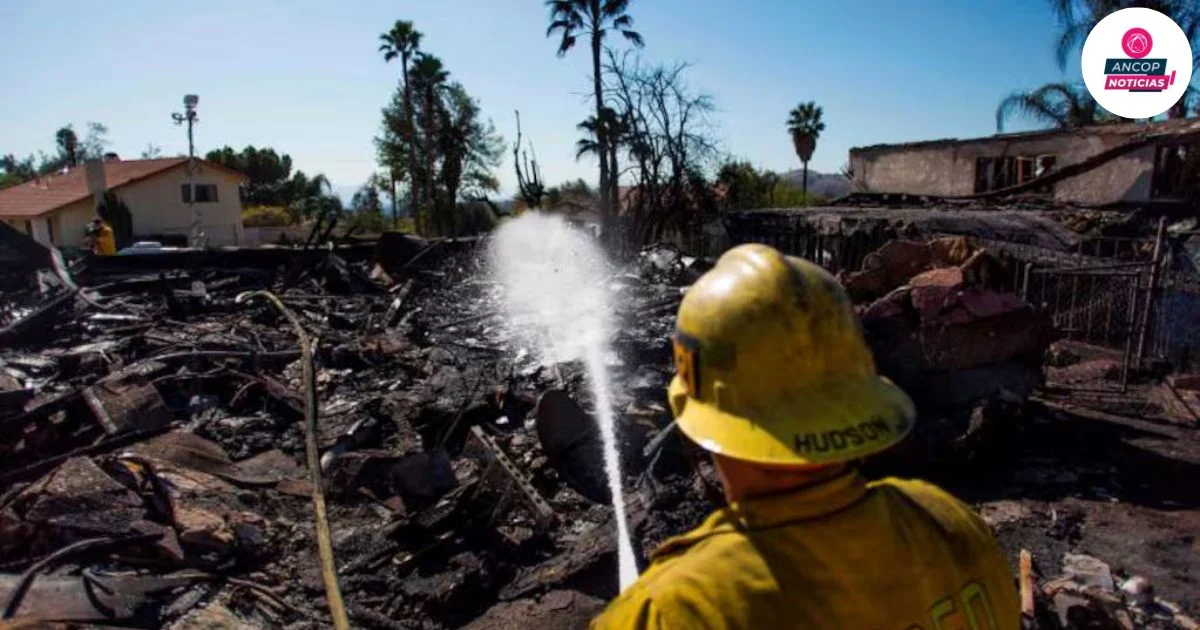 El viento aumenta y dificulta la lucha contra incendios en California