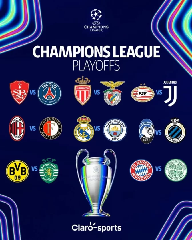 Así quedan los cruces del sorteo en la Champions League