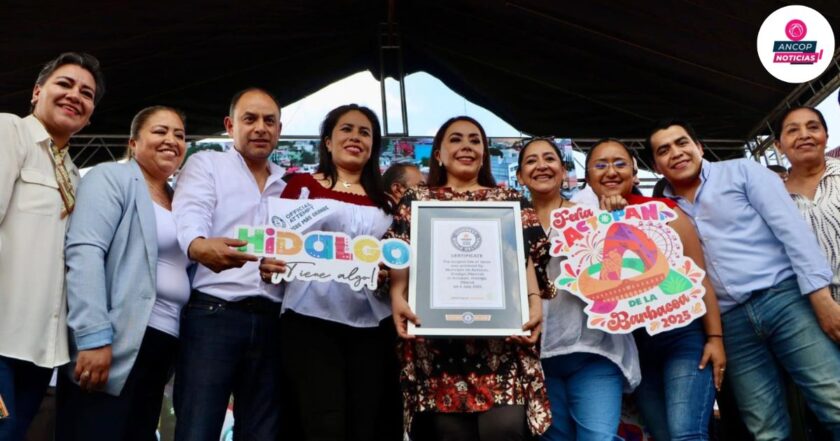 Actopan hace historia con el Récord Guinness de la línea de tacos de barbacoa más larga del mundo