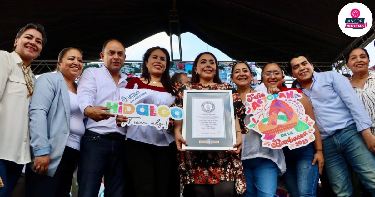 Actopan hace historia con el Récord Guinness de la línea de tacos de barbacoa más larga del mundo