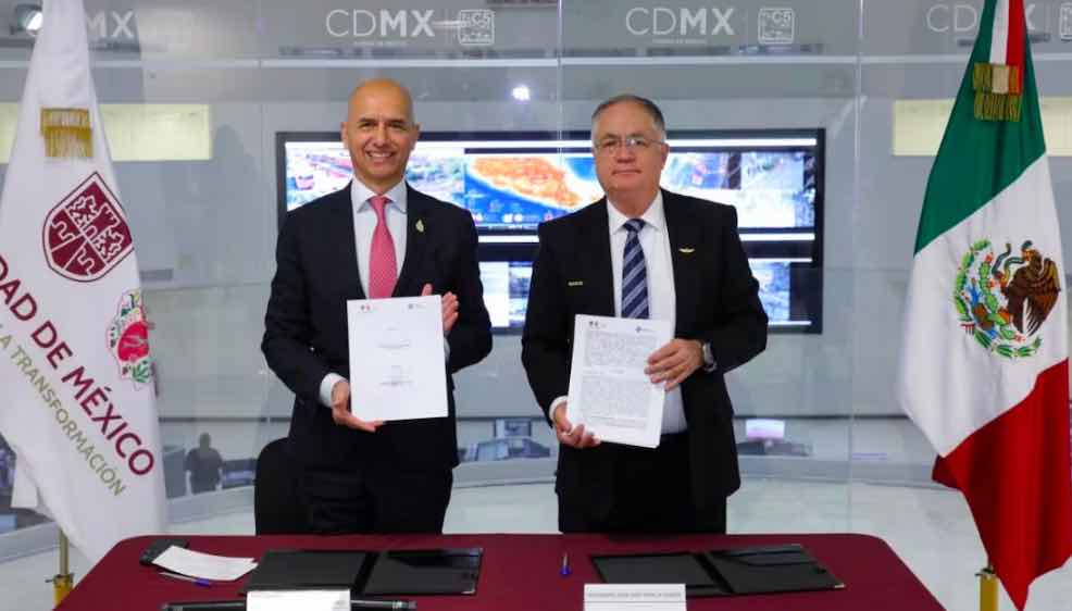 Previo al Mundial 2026 el AICM y el C5 firman convenio para aumentar la seguridad